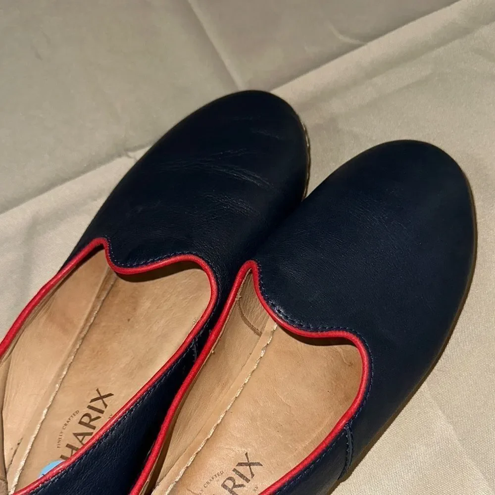 CHARIX Navy/Red Slip-On Loafers Size 40 - Picture 3 of 10